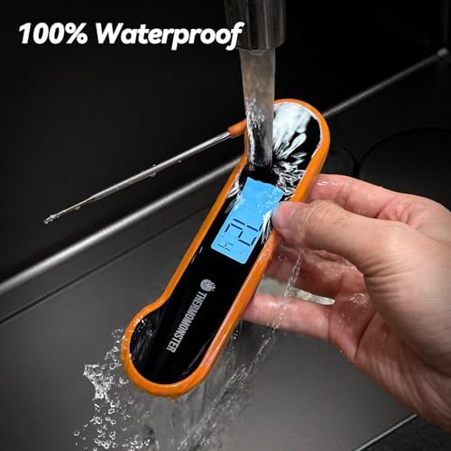 0.5 Sec Instant Read Meat Thermometer Digital for Cooking, Orange - Image 5