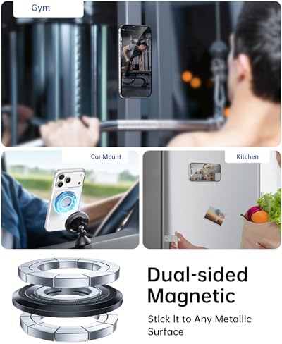 SYNCWIRE Magnetic Phone Ring Holder, for MagSafe Phone Grip Stand Kickstand - Image 5