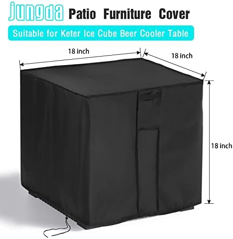 Outdoor Table Cover 18 Inch for Keter Ice Cube Beer Cooler Table - Image 2