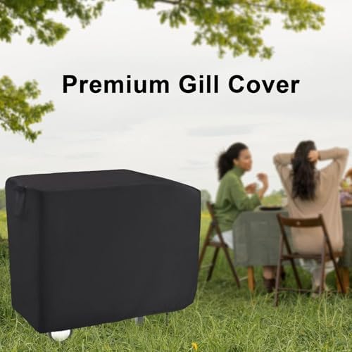 Charcoal Grill Cover for 24 in Royal Gourmet CD1824M Grill with Side Table - Image 7