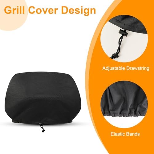 Demao Premium Outdoor Grill Cover,600D Oxford Fabric with Heat-Resistant Lining, Fits for Ninja Woodfire Pro Premium XL(OG800&OG900 Series), Weatherproof & Anti-Dust BBQ Protector-Only Cover - Image 4