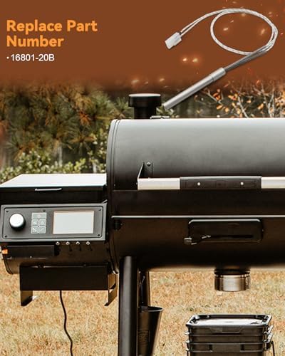16801-20B Hot Rod Igniter Fit for Oklahoma Joe's Rider 600 900 Combo DLX, Pellet Grill Hot Surface Igniter, 200W 120V Temperatures UP to 1,200°F - Image 5