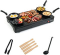 COSTWAY Electric Griddle Grill, 4 Nonstick Woks Teppanyaki Griddle, 1000W by COSTWAY