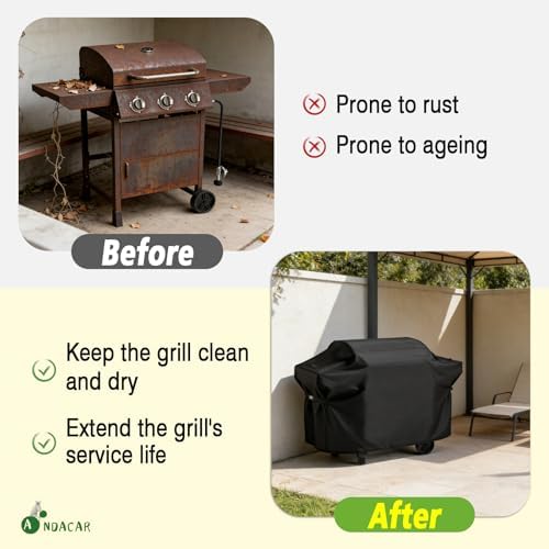 Grill Cover 76" for Nexgrill Oakford 1150 Pro Offset Smoker - Image 5
