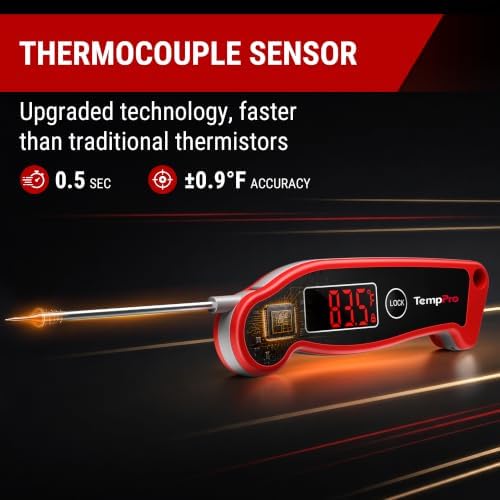 TempPro TempSwift 0.5 Sec Instant Read Digital Meat Thermometer Waterproof - Image 2