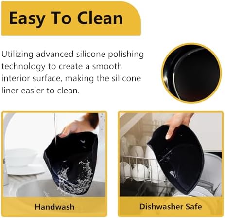 Magikichen 10 Quart Silicone Crock pot Liners,Slow Cooker Liners, Oval Reusable Crock pot Divider Insert,BPA-Free, Dishwasher Safe - Image 3