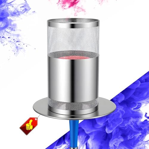 Professional Hookah Wind Cover - Metal Heat Management System & Wind Protector for Outdoor Shisha Use (Silver Wind Cover) by Unknown