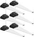 4FT LED Shop Lights, 45W 4500LM 6500K, Garage Light with Plug Hanging 6Pack by SUNLINKCO