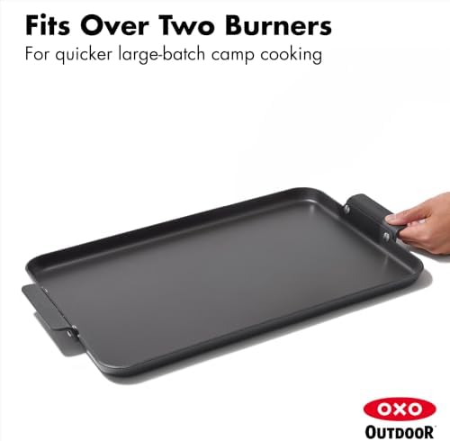 OXO Outdoor 11" x 17.5" Carbon Steel Double Burner Griddle Pan - Image 2