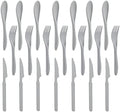 Zoyiancy 21Pcs Wheat Straw Cutlery Set, Grey Reusable Utensil Set by ZoyiancyLifeButler