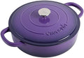 Crock-Pot Artisan Enameled Cast Iron Braiser W/Lid, 5 Quart, Lavender Purple by Crock-PotBrand