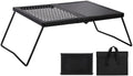 REDCAMP Folding Campfire Grill Heavy Duty Steel Grate, Portable Camp Fire Cooking Racks and Griddle for Outdoor Versatile Campfire Cooking by REDCAMP