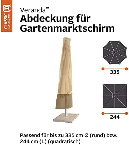 Classic Accessories Veranda Water-Resistant 11 Foot Patio Umbrella Cover - Image 2