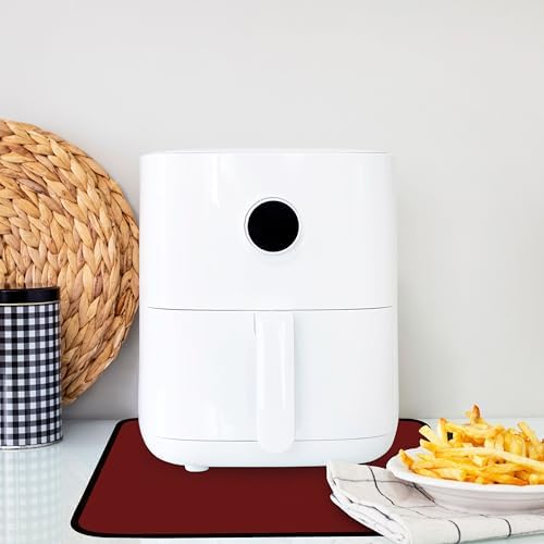 TOHONFOO Heat Resistant Mats for Countertop & Air Fryer, 24x16 in, Red - Image 4