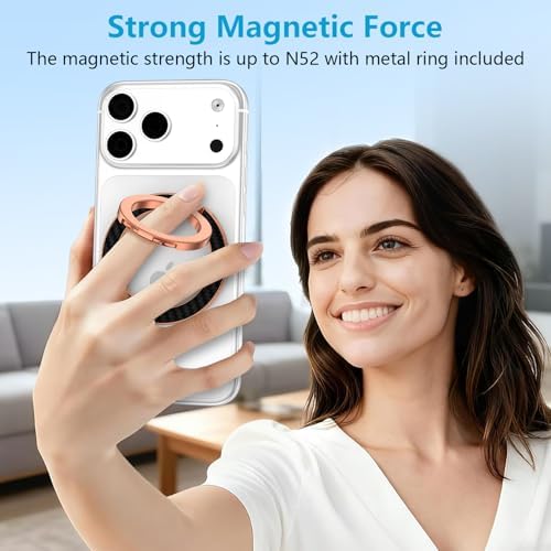 Magnetic Phone Ring Grip for MagSafe, Dual-Sided Magnetic Phone Ring Holder - Image 5