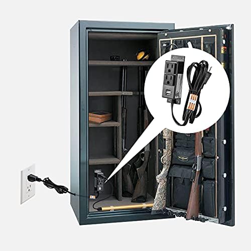 Gun Safe Power Outlet Kit, Briidea Gun Safe Accessory Electrical Outlet with USB for Interior Dehumidifiers and Lights - Image 7