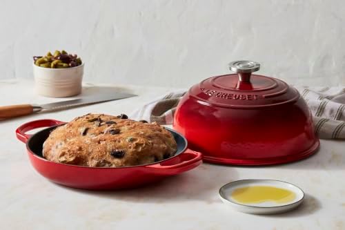 Le Creuset Enameled Cast Iron Round Bread Oven, 9.5 inch, Cerise/Crucible - Image 5