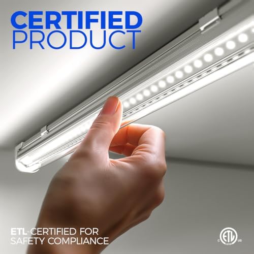 Barrina T8 LED Shop Lights 4FT, 50W 7000LM 5000K, ETL Listed, 2 Packs - Image 5