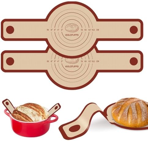 2 PCS Silicone Bread Sling for Dutch Oven, Red by Koolstuffs