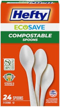 Hefty ECOSAVE Compostable Spoons, 24 Count (Pack of 8) by Hefty