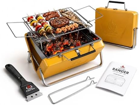 Ranger Portable Charcoal Grill, Compact Folding Camping BBQ by Unknown