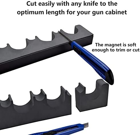 Adoreal 2 Pack Gun Rack for Gun Storage, Gun Safe Accessory for Rifles and Shotguns, Gun Holder in Gun Cabinet, Shotgun Rifle Rest, Foam Material with Magnetic Strip, Gifts for Hunters… - Image 3