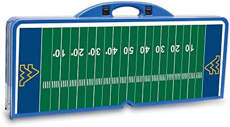 PICNIC TIME NCAA West Virginia Mountaineers Folding Picnic Table - Camping Table - Outdoor Table with Umbrella Hole, (Royal Blue) - Image 6