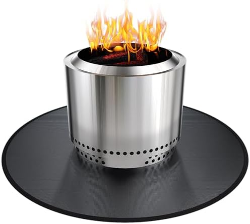 38" Fireproof Fire Pit Mat for Solo Stove Bonfire Deck Protector by Viesembo