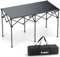Anbte Heavy-Duty Roll Up Camping Table, Support 264 lbs, 48” x 24”, Black by Anbte