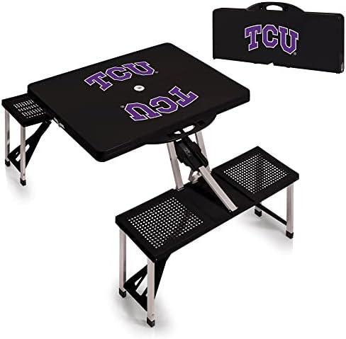 PICNIC TIME NCAA North Carolina Tar Heels Folding Picnic Table - Camping Table - Outdoor Table with Umbrella Hole - Image 4