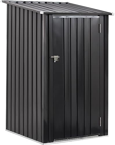 3x3 FT Outdoor Storage Shed,Metal Steel Garden Tool Cabinet - Image 2