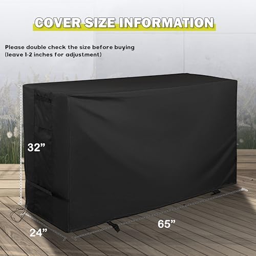 Grill Table Cover for GDLF Grill Table Compatible with Big Green Egg, Outdoor Grill Cart Cover for GDLF Large BBQ Station Prep Table All Weather Protective - Image 7