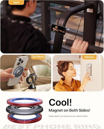 andobil 2026 3rd Gen Stabile Magnetic Phone Ring Grip for MagSafe, Durable - Image 4