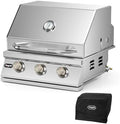 Hygrill STD Series 3-Burner Built In Grill, 25 Inch Natural Gas Grill by Stanbroil