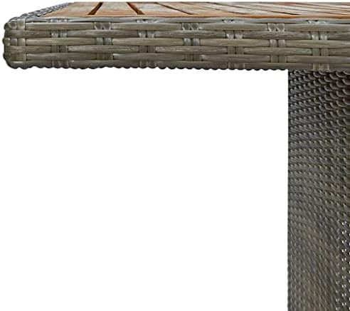 Garden Table, Outdoor Patio Dining Tables, Table for Kitchen, Backyard Deck, Farmhouse Exteriores, Furniture, Solid Acacia Wood, 79 in Long - Image 5