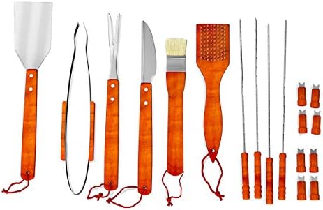 Home-Complete BBQ Grill Tools Set Collection - Barbecue Accessories with Case - Image 2
