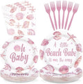 96Pcs Under The Sea Seashell Party Supplies Girls Kids Serves 24 by Greencian