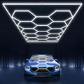 Garage Lights Hexagon led Lights DIY Ceiling LED Shop Light 91630LM by BrightEnoughtoAttractCustomersAttention