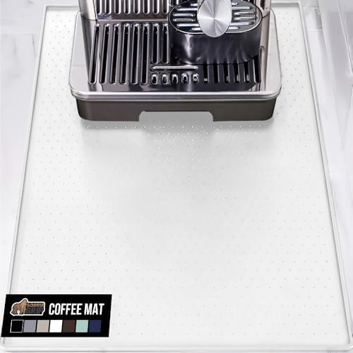 GORILLA GRIP Silicone Coffee Mat, Espresso Bar Essentials, 18x28, White by GorillaGrip