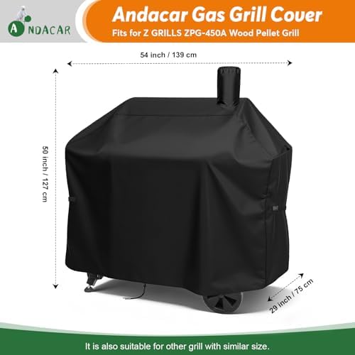 Charcoal Grills Cover 54 Inch for Z Grills 10002B2E Pellet Grill - Image 3