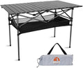 Opliy Portable Folding Camping Table for 4-6 Persons Aluminum Collapsible Table Lightweight with Carry Bag for Camping, Hiking, Picnics, BBQ, Beach Trips & Tailgating by Opliy