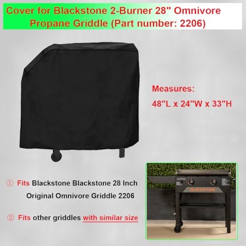 Griddle Cover for Blackstone 28" Original Omnivore Griddle 2206 - Image 2