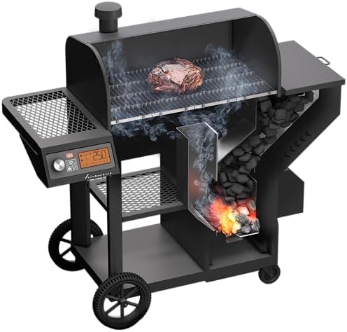 Oklahoma Joe's Tahoma Auto-Feed Charcoal 900 Deluxe Smoker and Grill, Black - 24203105 - Image 4