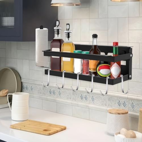 Upgrade Foldable Griddle Caddy for 17''/22''/28"/36" Blackstone BBQ Griddle,Space Saving Grill Tool Holder for Blackstone BBQ Accessories Organizer,with Paper Towel Holder&Knife Rack&Hooks - Image 2