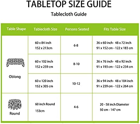 LUSHVIDA Moroccan Outdoor Tablecloth with Umbrella Hole, 60x102 Inch Grey - Image 7