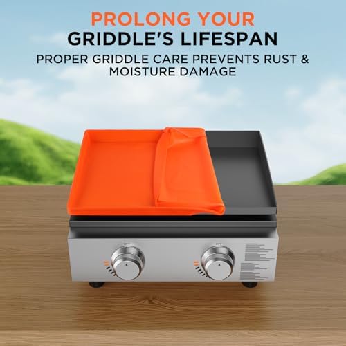22" Silicone Griddle Mat for Blackstone 22 Inch Grill, Heavy Duty Food Grade Silicone Griddle Cover, Protect Your Grill from Dirt & Rust All Year Round - Image 7