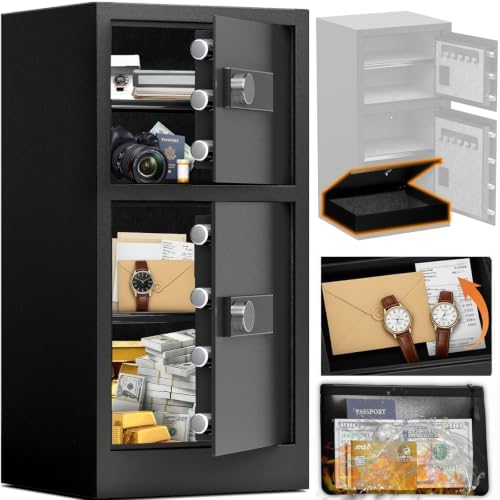 KAER 8.6 CuFt Extra Large Heavy Duty Home Safe Box with Hidden Lock Box by KAER