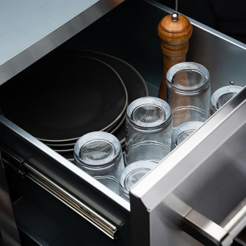 SPIRE Vertical Built-in Triple Drawers, Stainless Steel, Universal Mount - Image 4