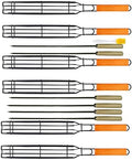 Kabob Grilling Set 6 Grill Baskets & 6 Skewers for BBQ by Unknown