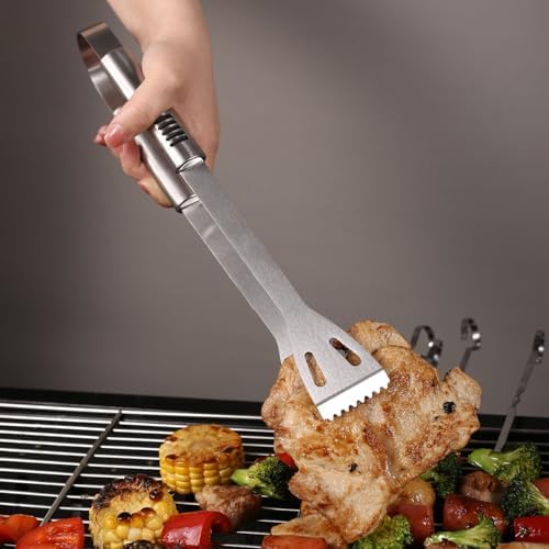 BBQ Grilling Tools Set,Stainless Steel Grilling Accessories Kit for Men Gift,8pc BBQ Grill Utensils Gift Kit with Carrying Case BBQ Tools Grill Tools Set for Backyard Outdoor Grill Cooking Utensils - Image 3